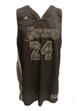 Rare Limited Adidas Lakers Kobe Bryant 24 Brown Jersey