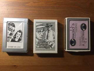 3 Decks Harry Anderson Playing Cards Night Court Autographed Magic Speakeasy