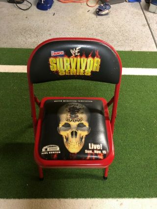 Wwe Wwf Survivor Series 1998 Ringside Chair St.  Louis The Rock