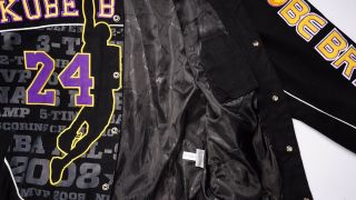 Kobe Bryant JH Design Lakers NBA Jeff Hamilton Jacket Black/Gold Size M Mamba 4