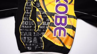Kobe Bryant JH Design Lakers NBA Jeff Hamilton Jacket Black/Gold Size M Mamba 6
