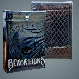 David Blaine Playing Cards Black Lions Black Edition; Us Shipping; Rare
