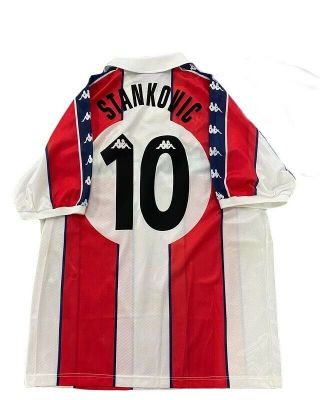 Red Star Belgrade Stankovic 1997/1998 Home Football Shirt Jersey Kappa 10 Sz L