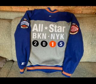 2015 Starter Jacket Nba All Star Game York Knicks & Brooklyn Nets Size L