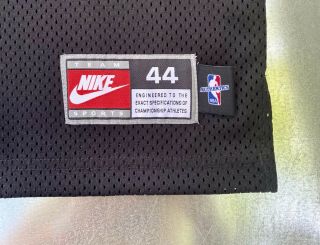 Nike Authentics Michael Jordan 23 Chicago Bulls Black Jersey Size 44 Large 1998 3