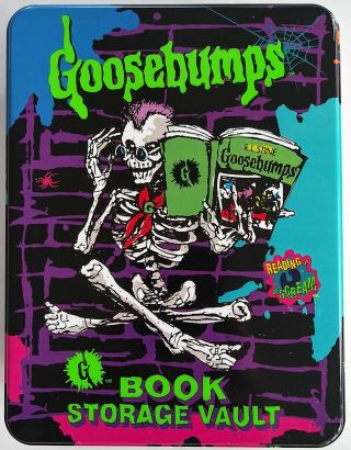 Goosebumps Book Storage Vault Tin.  1996 Hershey 