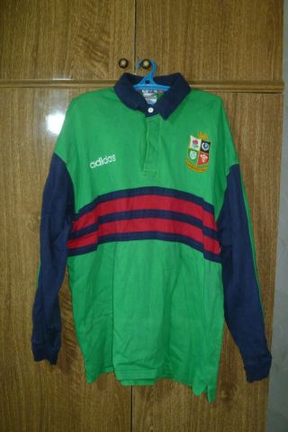 British & Irish Lions Adidas Rugby Shirt 1997 Green Long South Africa Men Size L