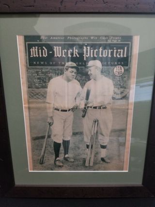 Babe Ruth Ty Cobb York Times Mid - Week Pictorial April 21 1927 Complete