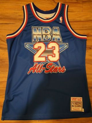 100 Authentic Michael Jordan Mitchell & Ness 1993 All Star Game Jersey Sz 44 L