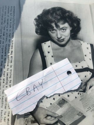 Vintage 1950s Meg Myles Press Photo Pinup Girl Rare