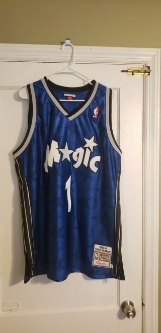 100 Authentic Tracy Mcgrady Mitchell & Ness 00/01 Magic Jersey Size 48 Xl