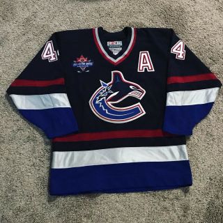 Vancouver Canucks Jersey 1998 All Star Game Authentic Ccm On Ice Jersey