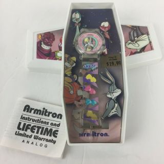 Collectible Vintage 1996 Space Jam Lola Bunny Armitron Wrist Watch With Case