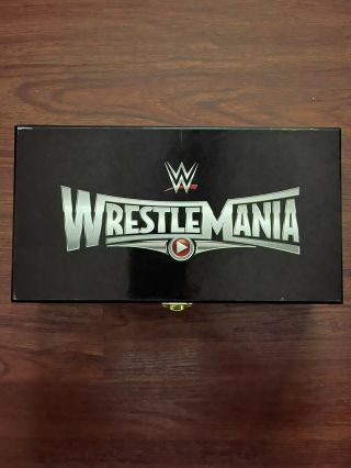 Wwe Wrestlemania 31 Side Plates Box Set - - Sf Ca Exclusive - Rare