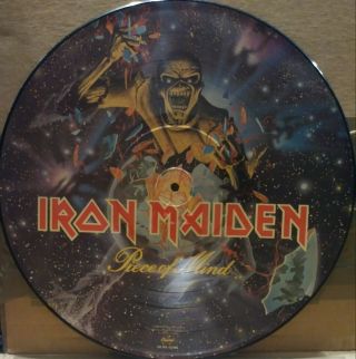 Iron Maiden Picture Disc Piece Of Mind 1983 Release