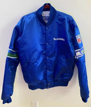 Vintage Seattle Seahawks Starter Bomber Jacket Mens XL Authentic NFL Product EUC 3