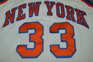 Vtg Patrick Ewing York Knicks Sand Knit AUTHENTIC Basketball Jersey Sz 44 2