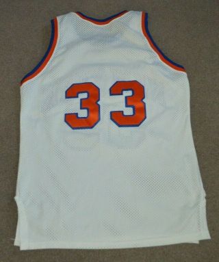 Vtg Patrick Ewing York Knicks Sand Knit AUTHENTIC Basketball Jersey Sz 44 4