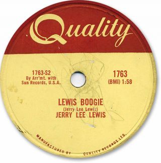 Rare 1958 Jerry Lee Lewis Rock’n Roll 78 Rpm Record.  The Return Of Jerry Lee