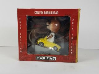Carfax Car Fox Bobblehead 2015 Limited Edition Hand Painted