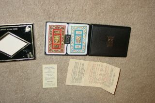 Vintage Kem Harvest Index Playing Cards W/ Case Box 2 Deck