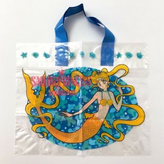 Sailor Moon Nakayoshi Promo Furoku Clear Tote Bag Stars Mermaid Chibimoon Chibi