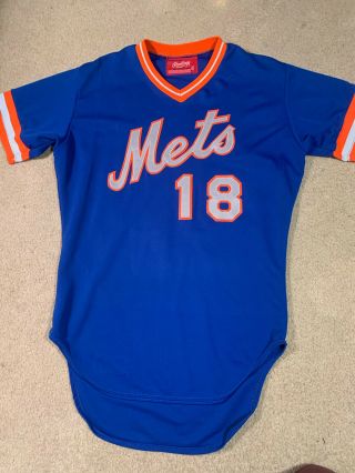 Authentic Vintage Rawlings York Mets Darryl Strawberry 1980’s Jersey Sz 42