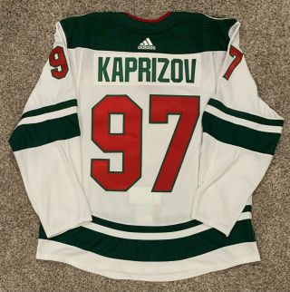 Kirill Kaprizov Customized Minnesota Wild Adidas Mic Authentic Jersey Size 56