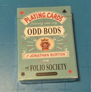 Folio Society Playing Cards Deck Odd Bods 2005 Jonathan Burton.  Rare
