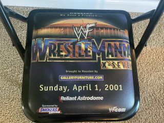 WWE WWF Wrestlemania 17 X7 Seven 2001 Chair Rare 2