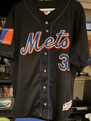 Rawlings Authentic York Mets Mike Piazza Jersey Size 48
