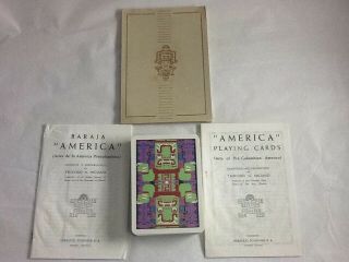 Collectable Fournier Playing cards Arts of Pre - Columbian America 1960 3
