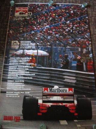 Ayrton Senna / Marlboro Mclaren / Belgium Grand Prix / Vintage 1991