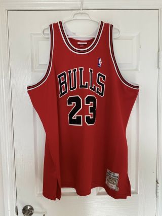 Michael Jordan Chicago Bulls Mitchell & Ness Authentic Jersey Mens 56 3xl