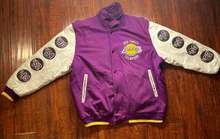 Vintage La Lakers Letterman Jacket By Gill Carl Banks 2xl