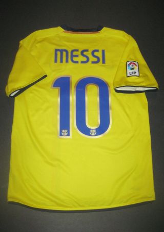 2009 - 2010 Nike Fc Barcelona Lionel Messi Jersey Shirt Kit Argentina Away