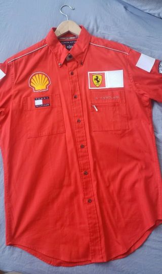 Authentic 2001 Scuderia Ferrari Marlboro F1 Authentic Team Issue Shirt By Tommy