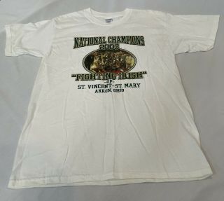 Rare 2003 Lebron James/st.  Vincent St.  Mary’s Championship T - Shirt Size L
