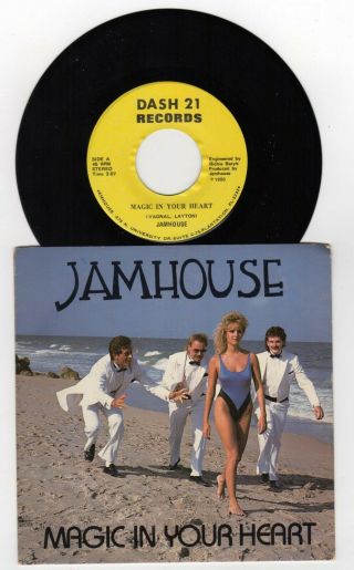 7 " Jamhouse " Magic In Your Eyes / Scupdadinia 1986 Florida 2 Sided Garage Sign