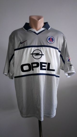Football Shirt Soccer Paris Saint - Germain Psg Away 2000/2001 Nike France Jersey