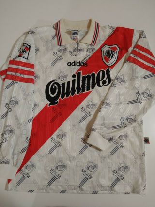 Jersey River Plate 1996/97 Adidas Long Sleeve 7 Salas