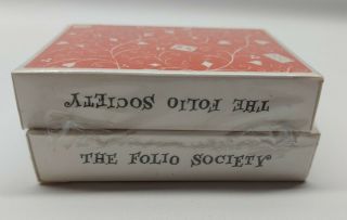 Folio Society Playing Cards Two Packs Red Green