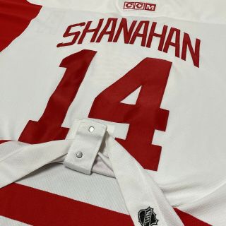 Vintage Red Wings Jersey Brendan Shanahan Ccm Authentic Fight Strap Nhl Size 52