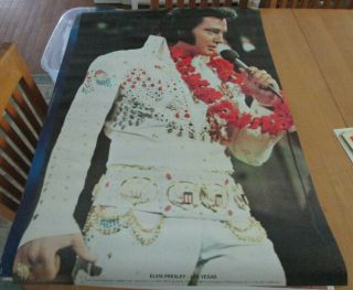 Elvis Presley In Las Vegas 1975 Poster By Gamma 24 X 36 Great Shape