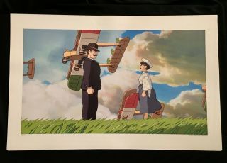 Studio Ghibli The Wind Rises Art Print Lithograph Miyazaki Nm