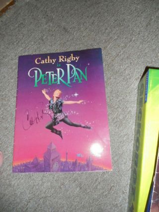 Cast Signed/autographed Peter Pan Musical Cathy Rigby Is Peter Pan Program 1997