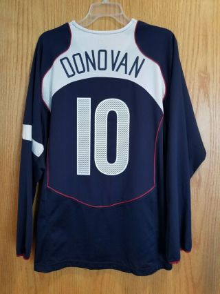 Nike Usa Us Soccer Usmnt 2004/2005 Away Jersey Ls Landon Donovan 10 Size L