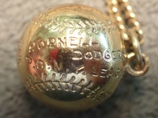 1950 Hornell Dodgers (ny).  P.  O.  N.  Y.  League Championship Baseball Pendant