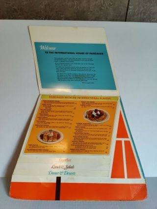 IHOP International House of Pancakes vintage 1969 menu 2