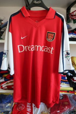 Nike Arsenal 2000 - 02 Home Jersey Maglia No.  10 Bergkamp Size Xl